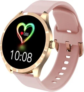 Belesy BQSiRgPk 2022 Smartwatch Unisex Goud Siliconen