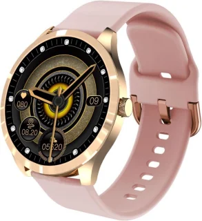 Belesy BQSiRgPk 2022 Smartwatch Unisex Goud Siliconen