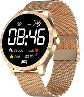 Belesy BQSiRgPk Pro Smartwatch Goud Roze