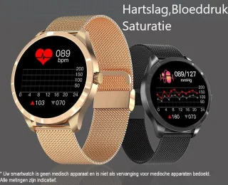 Belesy BQSiRgPk Pro Smartwatch Goud Roze