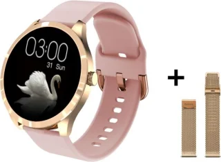 Belesy BQSiRgPk Pro Smartwatch Goud Roze