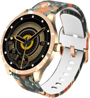 Belesy BQSiRgPk Pro Smartwatch Roségoud Staal Siliconen