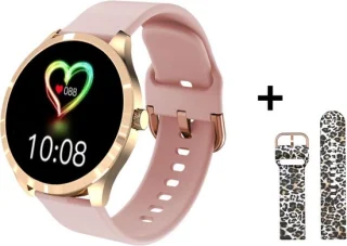 Belesy BQSiRgPk Pro Smartwatch unisex goud roze
