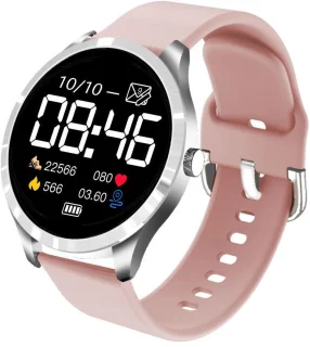 Belesy BQSiRgPk Pro Smartwatch Zilver Siliconen & Milanees