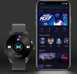 Belesy BQSiRgSk Pro Skull Smartwatch Rose Goud