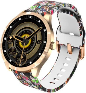 Belesy BQSiRgSk Pro Skull Smartwatch Rose Goud