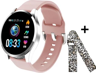Belesy BQSiZiPk Limited Edition Smartwatch Zilver Roze