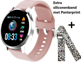 Belesy BQSiZiPk Limited Edition Smartwatch Zilver Roze