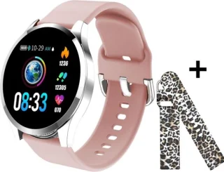 Belesy BQSiZiPk Limited Edition Smartwatch Zilver Roze