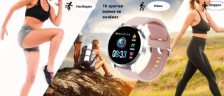 Belesy BQSiZiPk Limited Edition Smartwatch Zilver Roze