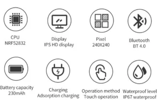 Belesy BQSiZiPk Smartwatch - Dames & Heren - Zilver & Roze