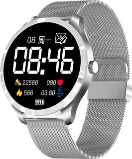 Belesy BQSiZiPp Pro Smartwatch Zilver Panterprint