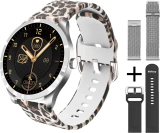 Belesy BQSiZiPp Pro Smartwatch Zilver Panterprint