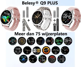 Belesy BQSiZiPp Pro Smartwatch Zilver Panterprint