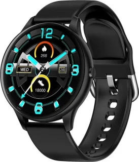 Belesy® Callisto - Smartwatch Zwart Siliconen