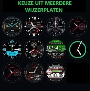 Belesy Contact Smartwatch Dames Heren Zilver Staal