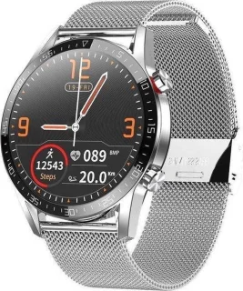 Belesy Contact Smartwatch Dames Heren Zilver Staal