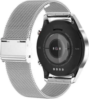 Belesy Contact Smartwatch Dames Heren Zilver Staal