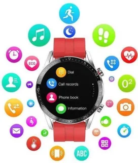 Belesy Contact Smartwatch Dames Heren Zilver Staal