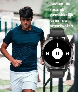 Belesy Contact Smartwatch Dames Heren Zilver Staal