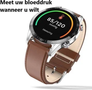 Belesy Contact Smartwatch Dames Heren Zilver Staal