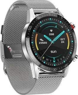 Belesy Contact Smartwatch Dames Heren Zilver Staal