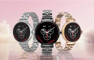 Belesy Dakota Smartwatch Dames en Heren Zilver Staal 1.04 inch AMOLED