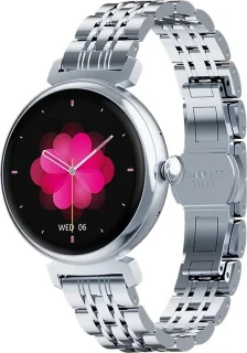 Belesy Dakota Smartwatch Dames en Heren Zilver Staal 1.04 inch AMOLED
