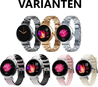 Belesy Dakota Smartwatch Dames en Heren Zilver Staal 1.04 inch AMOLED