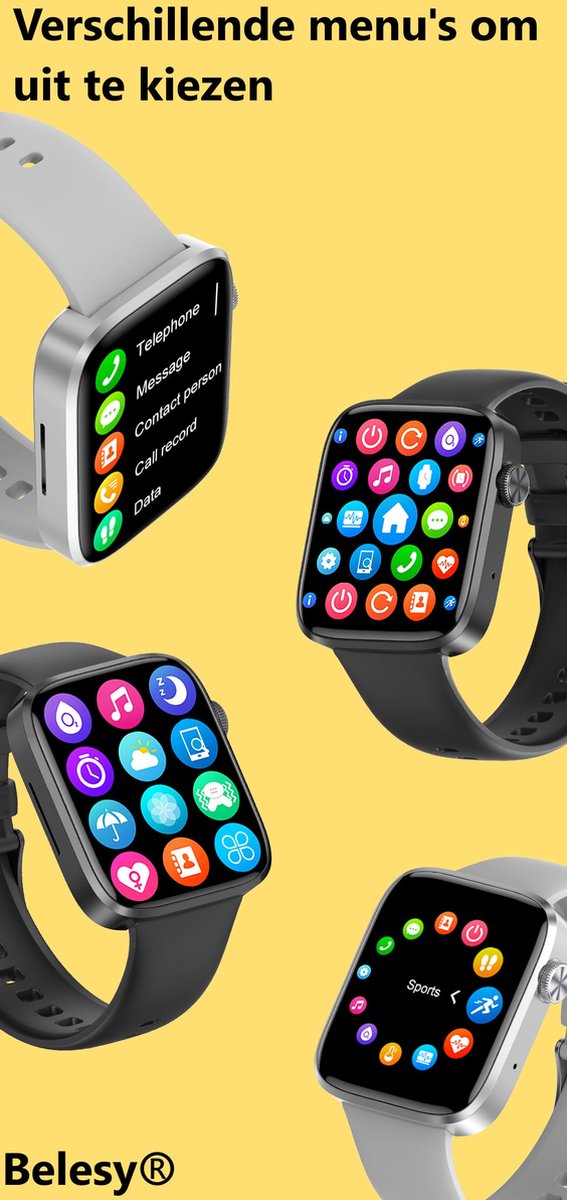Belesy DATURA Smartwatch Goud Milanees