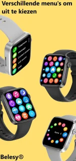 Belesy DATURA Smartwatch Goud Milanees