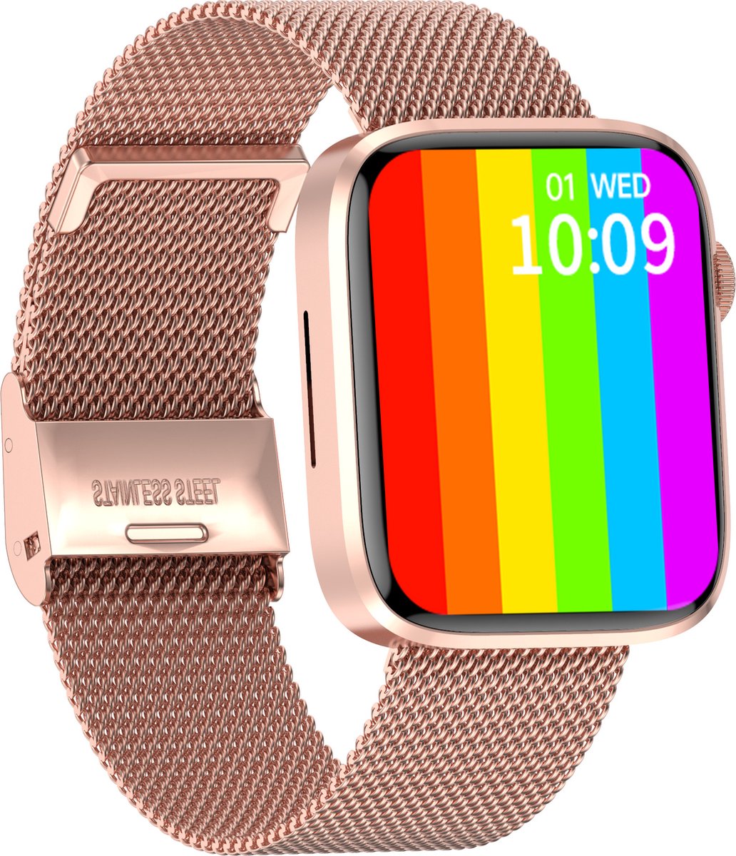 Belesy DATURA Smartwatch Goud Milanees