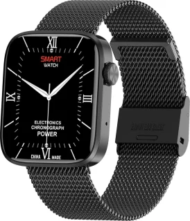 Belesy DATURA Smartwatch Zwart Milanees
