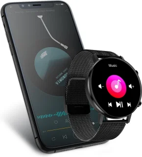 Belesy Eighteen Smartwatch Milanees Staal Goud