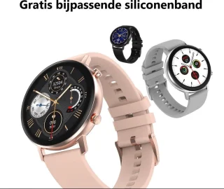 Belesy Eighteen Smartwatch Milanees Staal Goud
