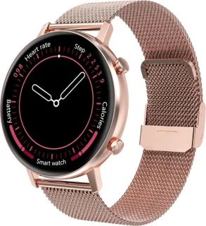 Belesy Eighteen Smartwatch Milanees Staal Goud