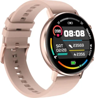 Belesy Eighteen Smartwatch Milanees Staal Goud
