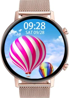 Belesy Eighteen Smartwatch Milanees Staal Goud