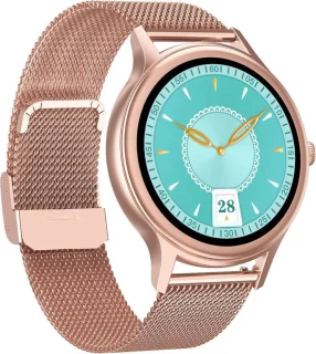 Belesy Graceful Smartwatch Dames Staal Goud