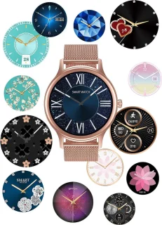 Belesy Graceful Smartwatch Dames Staal Goud
