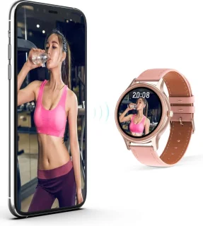 Belesy Graceful Smartwatch Dames Staal Goud