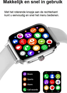 Belesy HEAVEN Smartwatch Zwart 1.85"