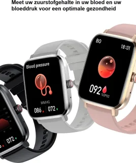 Belesy HEAVEN Smartwatch Zwart 1.85"