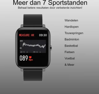 Belesy HUNDRED Smartwatch 1.3 inch siliconen band