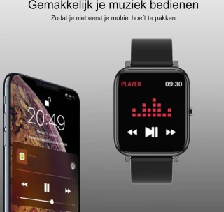 Belesy HUNDRED Smartwatch 1.3 inch siliconen band