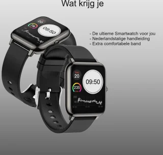 Belesy HUNDRED Smartwatch 1.3 inch siliconen band