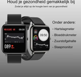 Belesy HUNDRED Smartwatch 1.3 inch siliconen band
