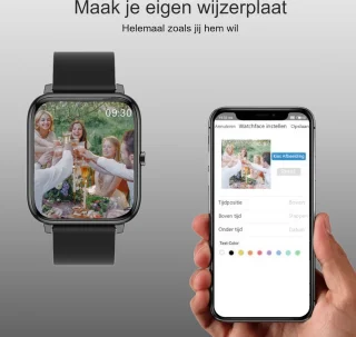 Belesy HUNDRED Smartwatch 1.3 inch siliconen band
