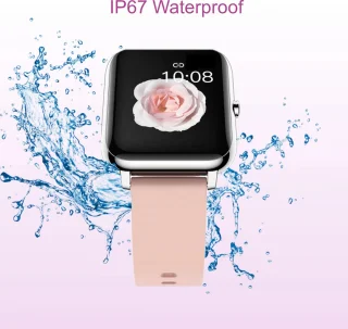 Belesy Hundred Smartwatch Dames Zilver Roze