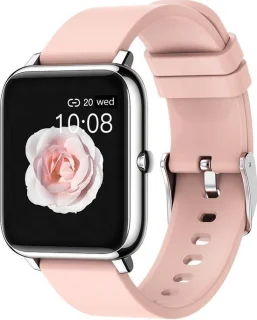Belesy Hundred Smartwatch Dames Zilver Roze
